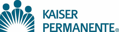 Logo for Kaiser Permanente, featuring the company name in green with a sunburst symbol representing the healthcare provider.